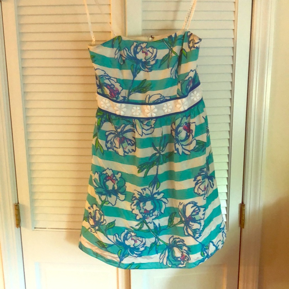 Lilly Pulitzer size 6 strapless dress